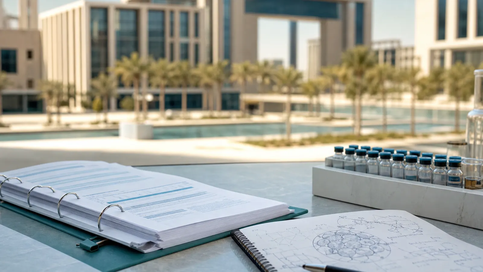 UAE regulatory and laboratory documentation atmosphere for research materials