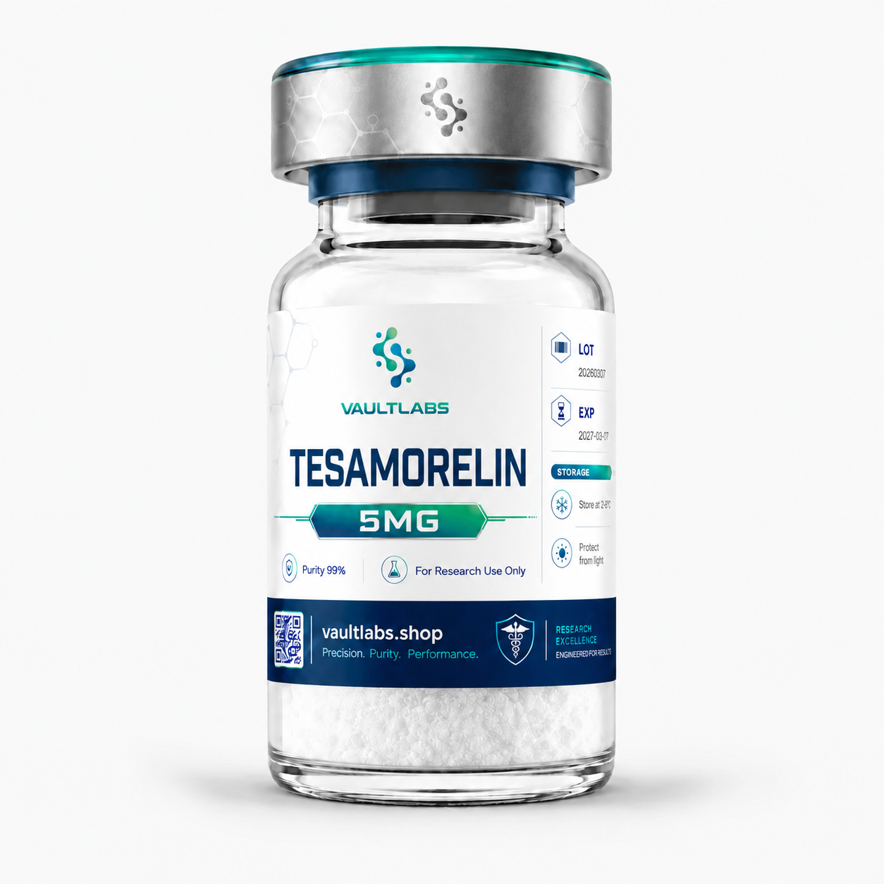 Tesamorelin 5mg research vial